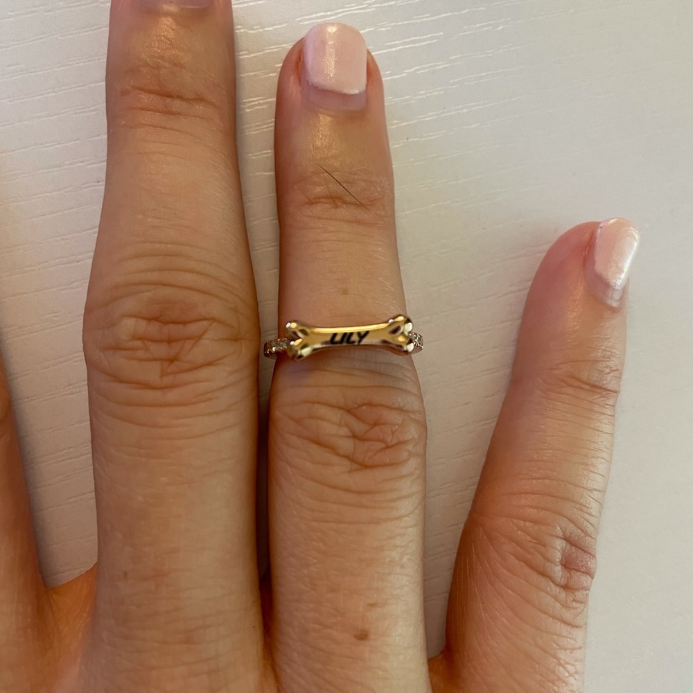 Rose gold plated ring